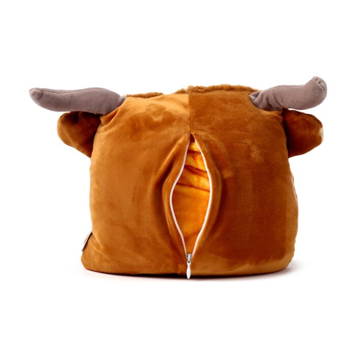 Travel Blanket+Plush Toy- 2-in-1 (Highland Cow)