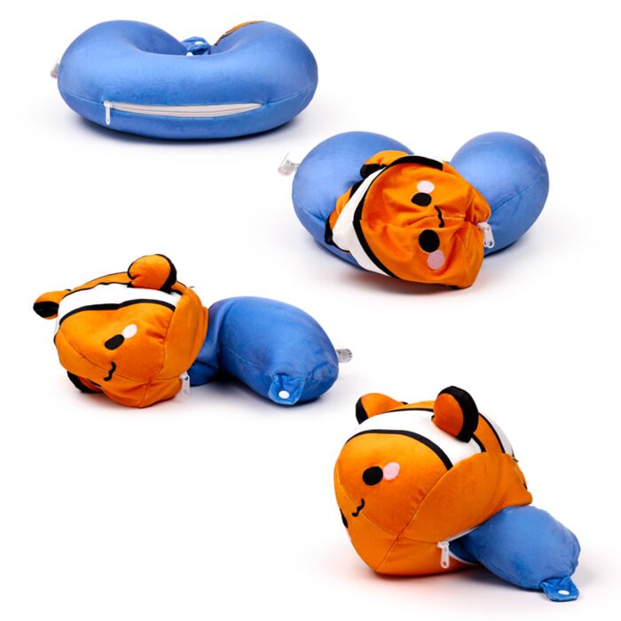 2-in-1 Plush toy and travel pillow (Fish)